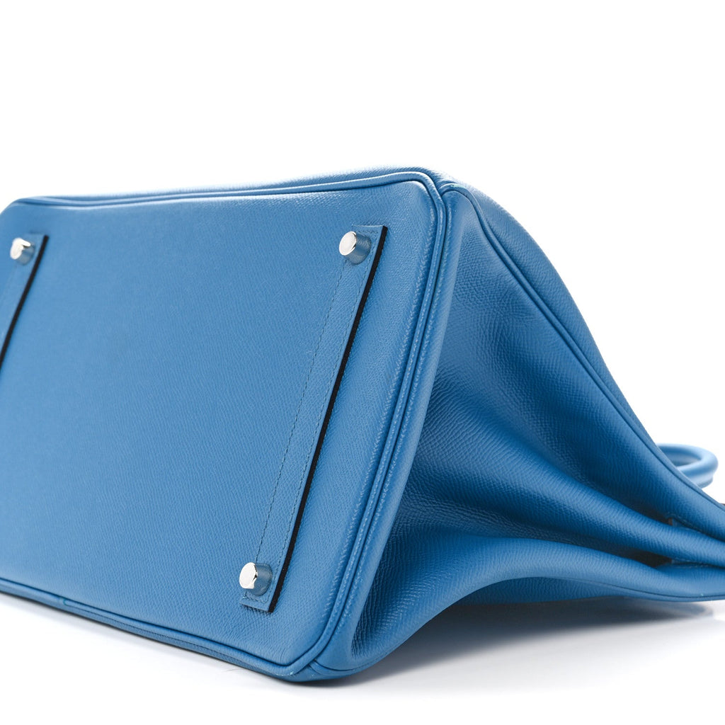 Epsom Birkin 35 Bleu Izmir