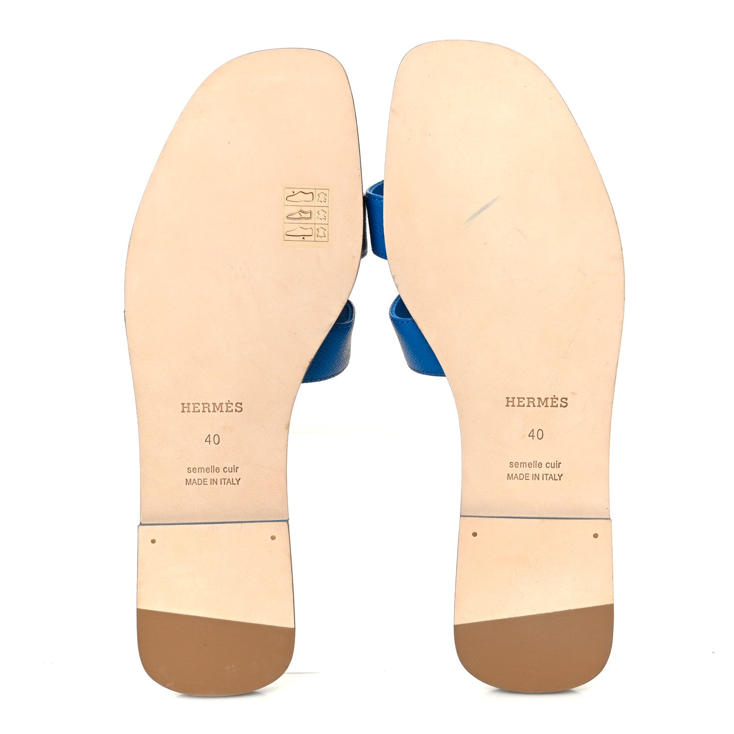 Epsom Oran Sandals 40 Bleu Bleuet