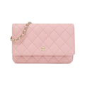 Chanel Timeless Classic Caviar Skin Chain Wallet