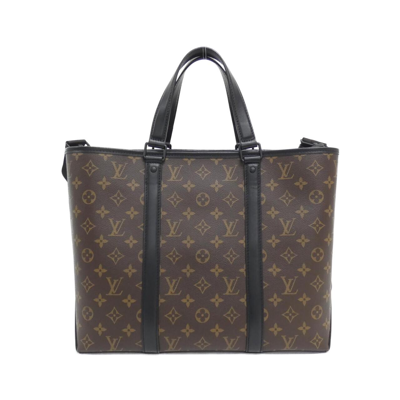 Louis Vuitton Monogram Macassar Weekend Tote Bag