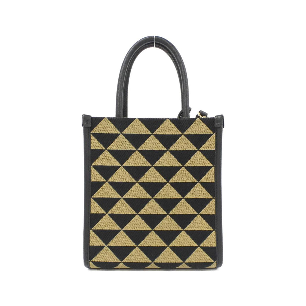 Prada 1BA355 Triangolo Jacquard Shoulder Bag