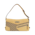 Christian Dior Canvas Leather Shoulder Bag