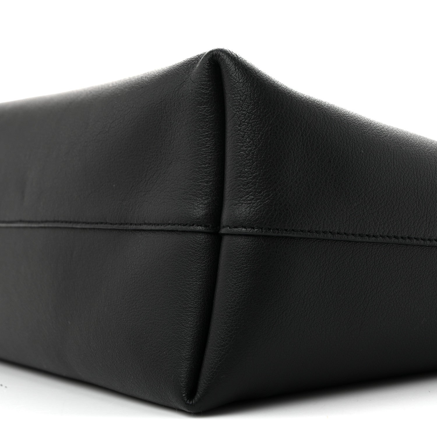 Calfskin Large Shopping Tote Black