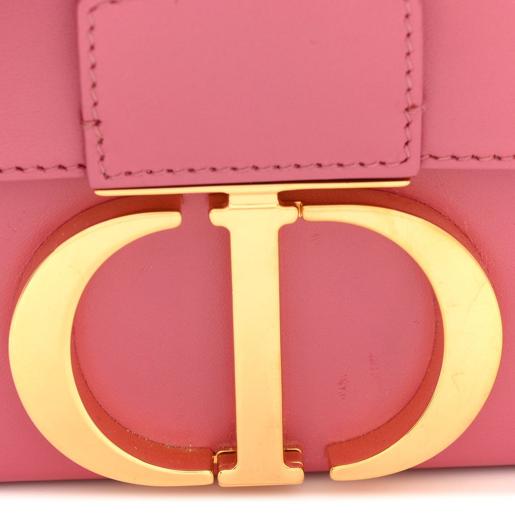 Smooth Calfskin 30 Montaigne Box Bag Pink