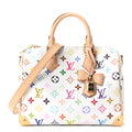 LV X TM Monogram Multicolor Speedy Bandouliere 25 White