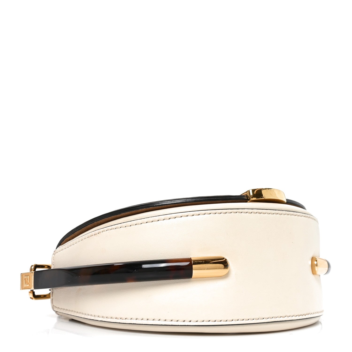 Vitello King Plexiglass Moonlight Shoulder Bag White Ice