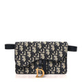 Oblique Saddle Belt Bag Blue