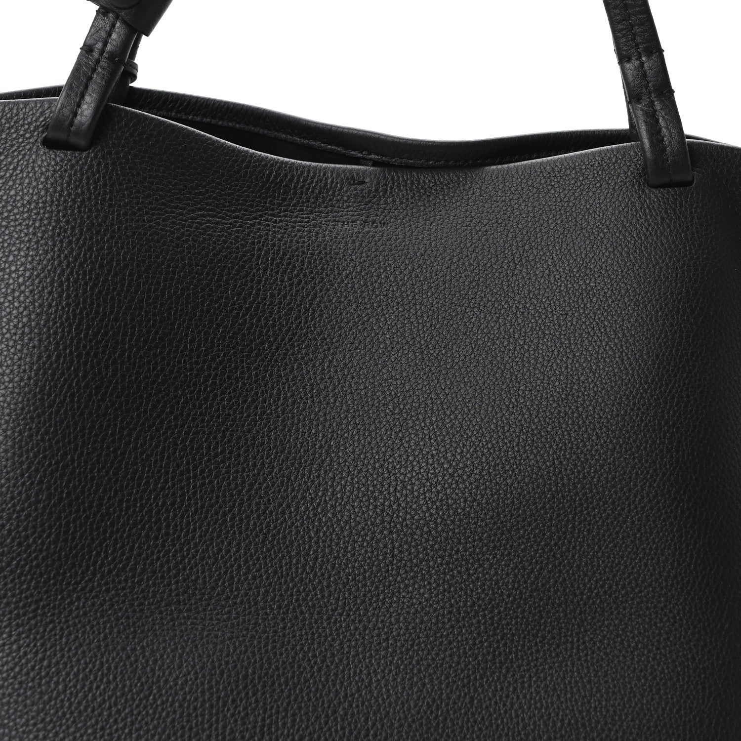 Grained Calfskin Park Tote Three Black
