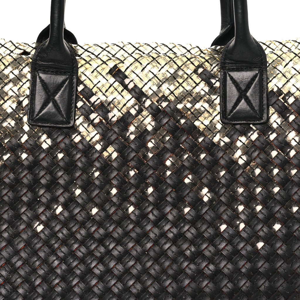 Nappa Intrecciato PVC Medium Cabat Black