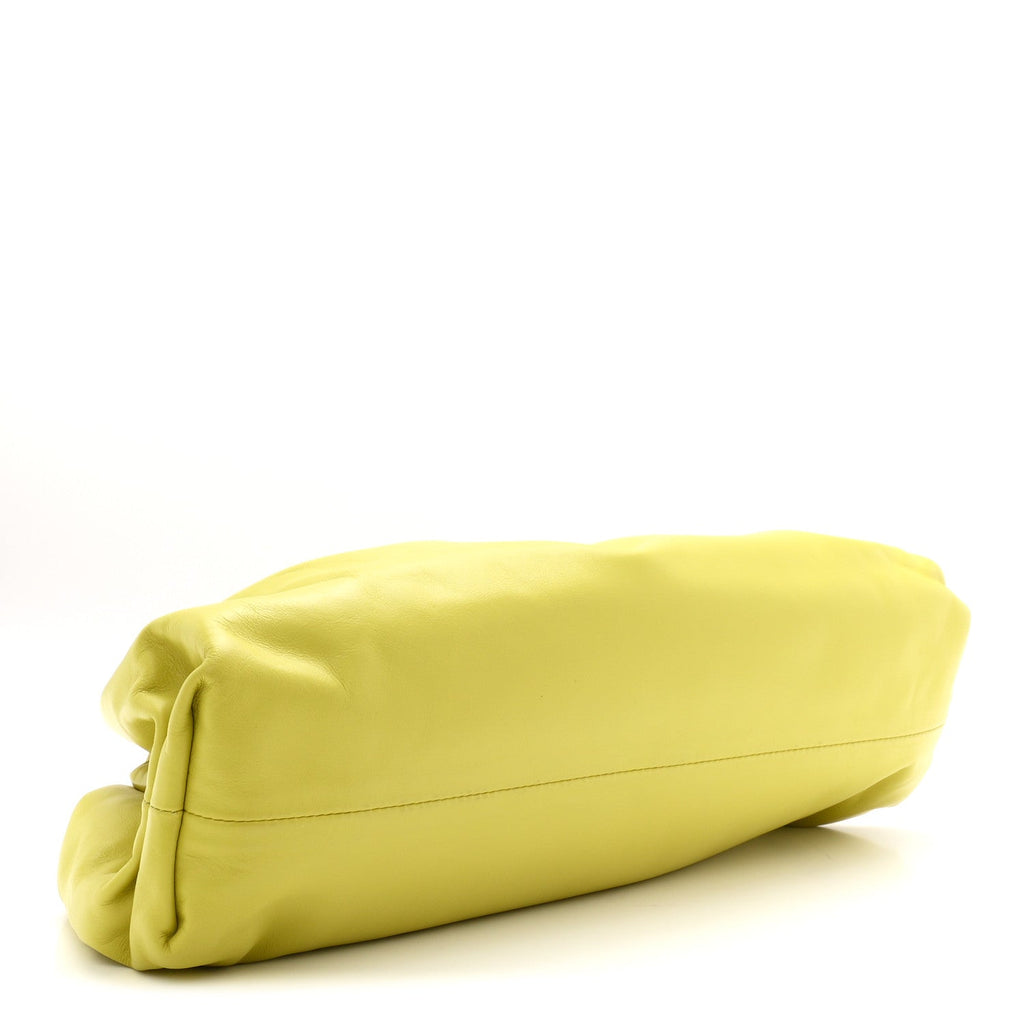Smooth Butter Calf The Pouch Oversized Clutch Kiwi