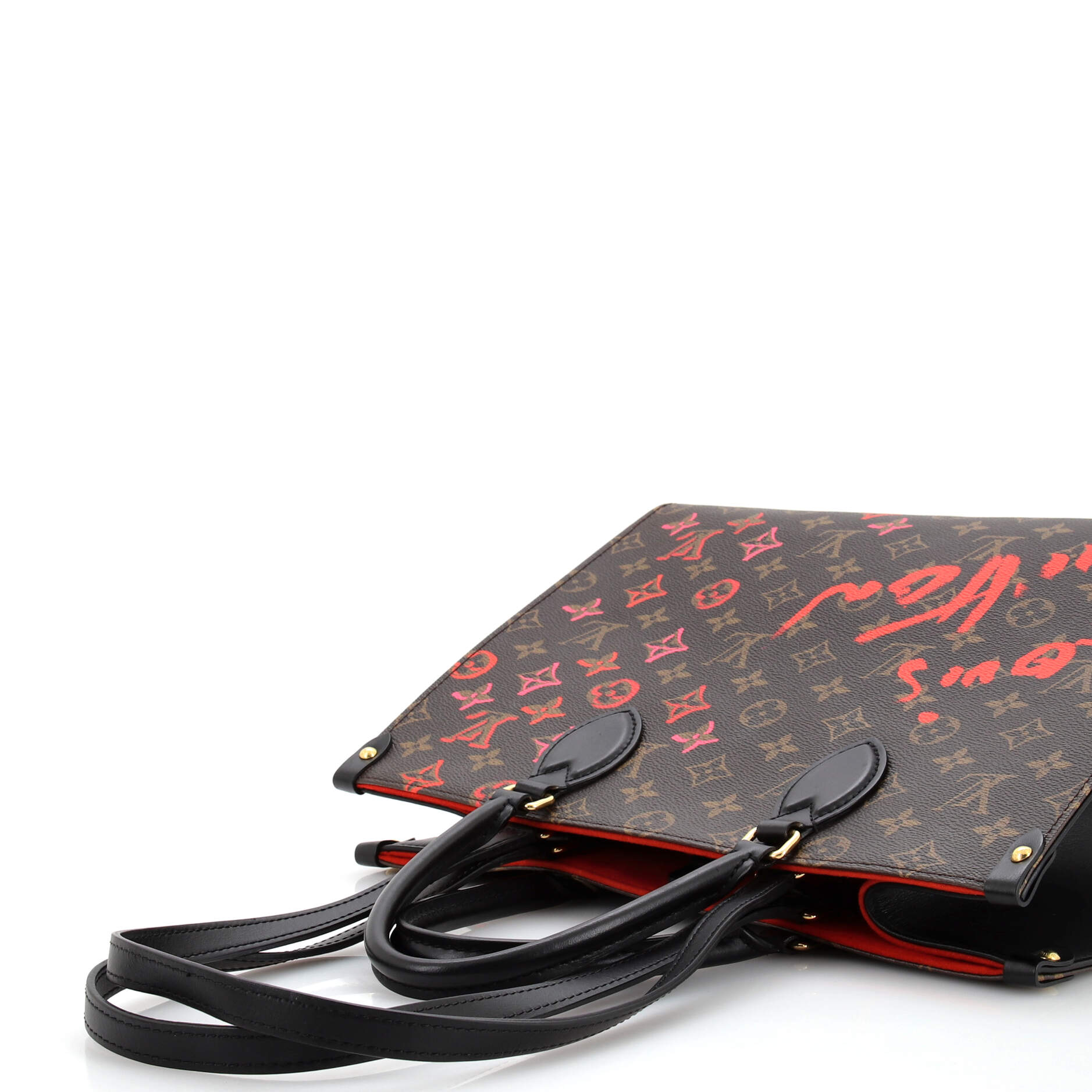 Louis Vuitton OnTheGo Tote Limited Edition Fall in Love Monogram Canvas MM