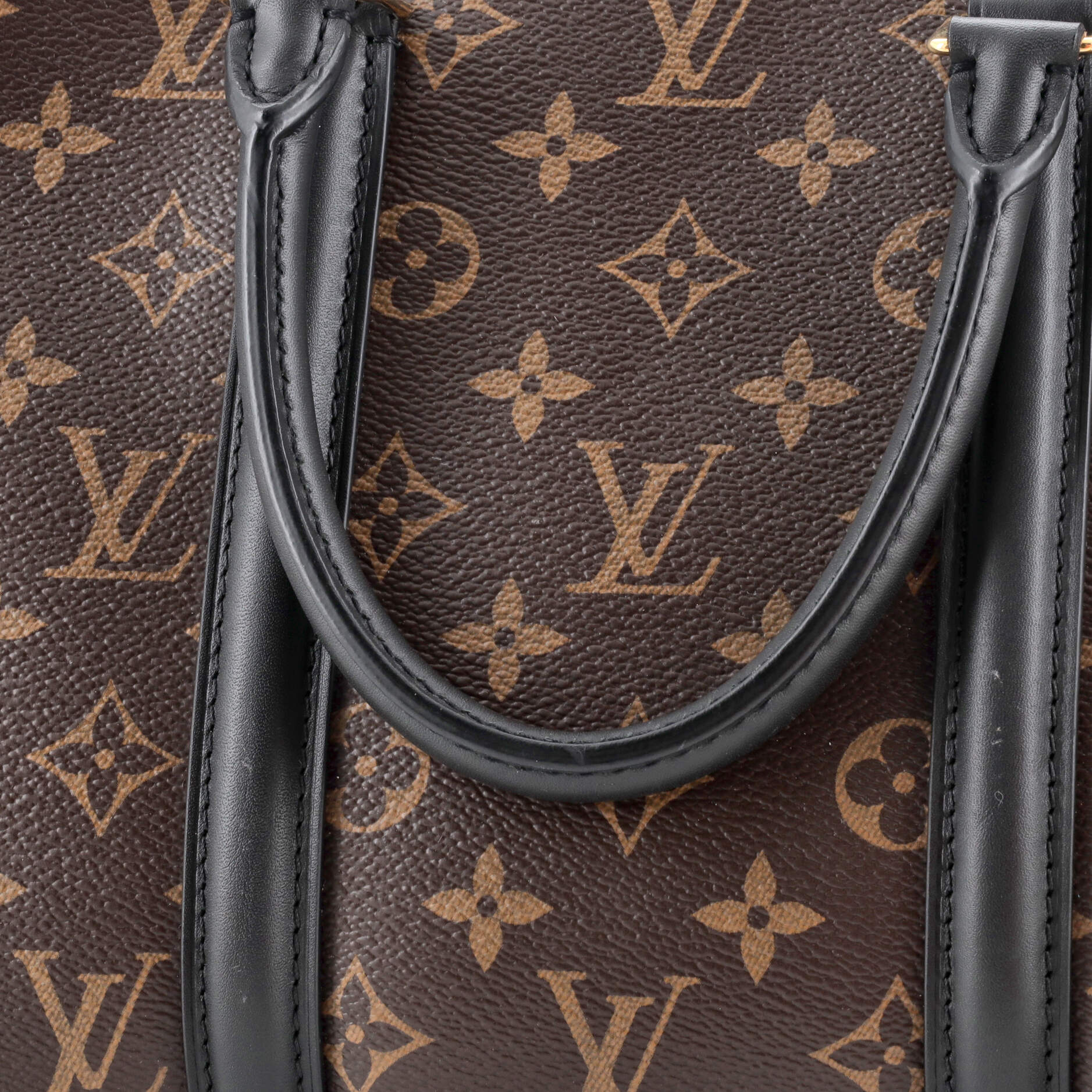 Louis Vuitton Soufflot Tote Monogram Canvas with Leather MM