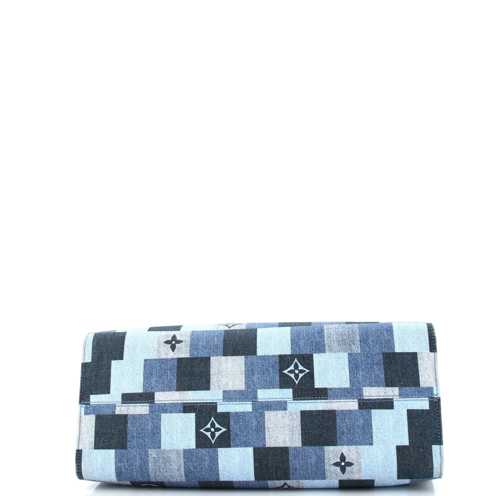 Louis Vuitton OnTheGo Tote Damier and Monogram Patchwork Denim GM