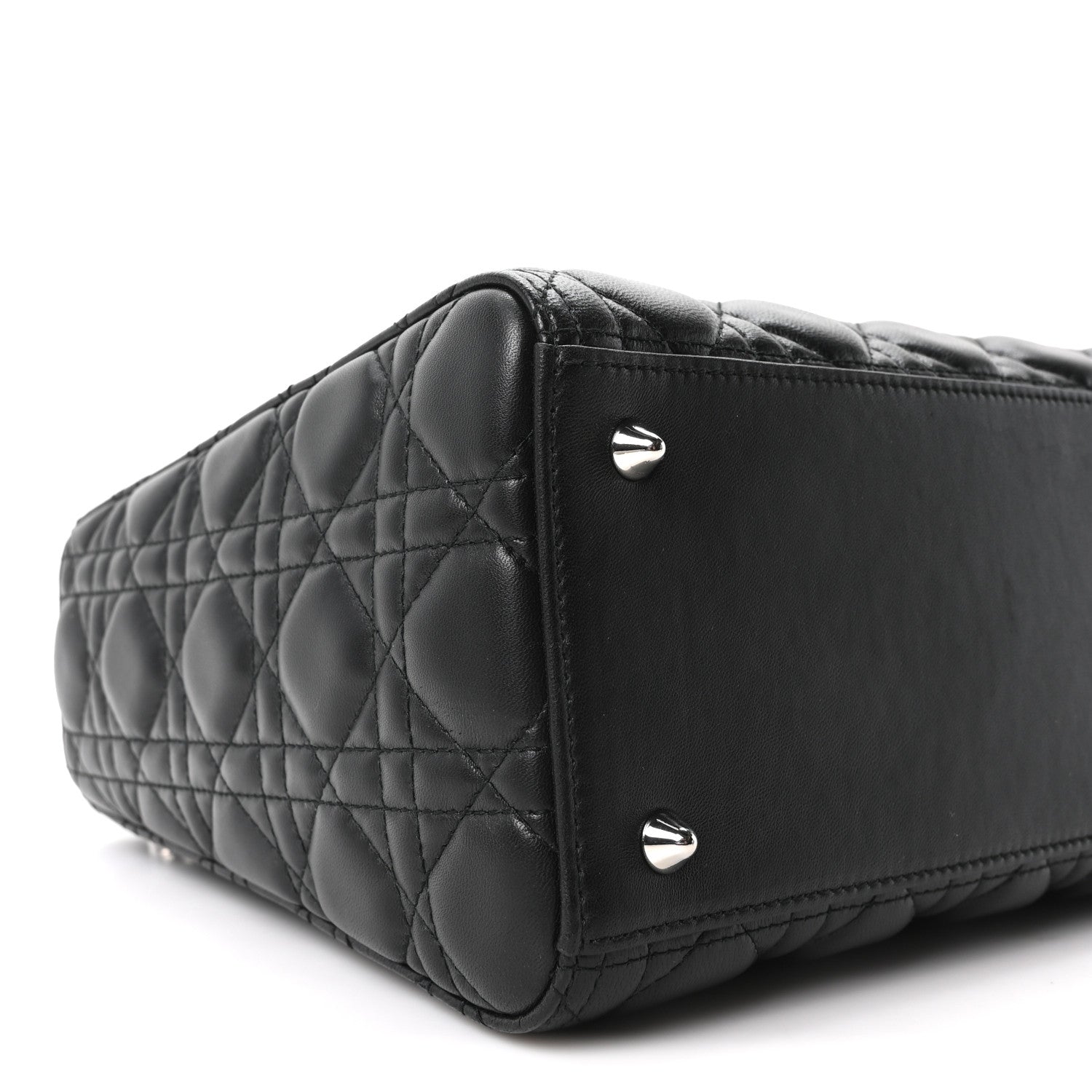 Lambskin Cannage Medium Lady Dior Black