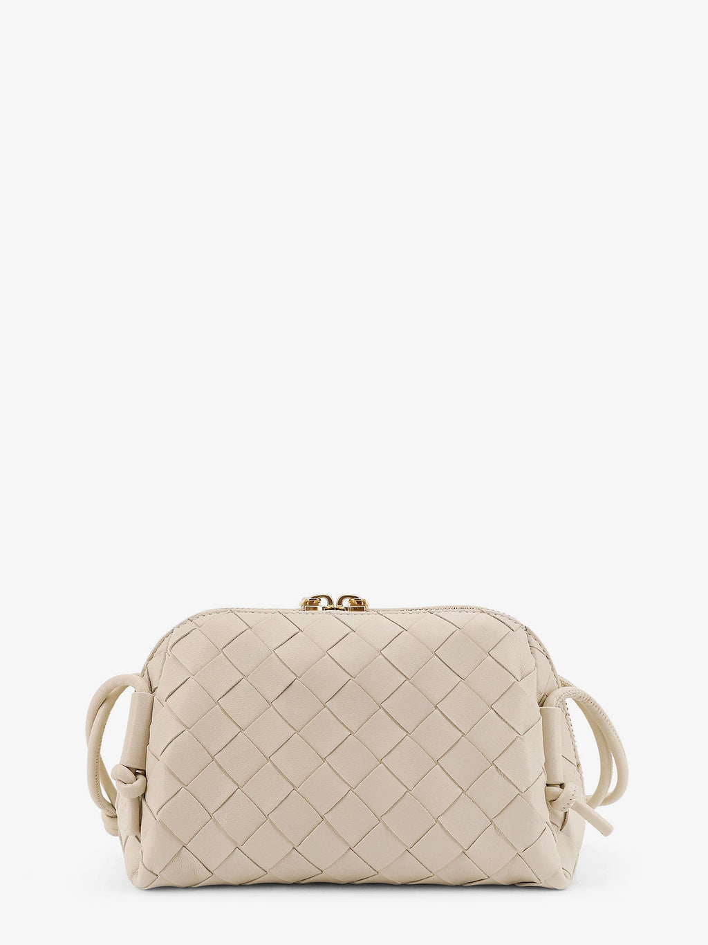 Bottega Veneta Women Concert Pouch Leather Crossbody Bag With Intrecciato Motif