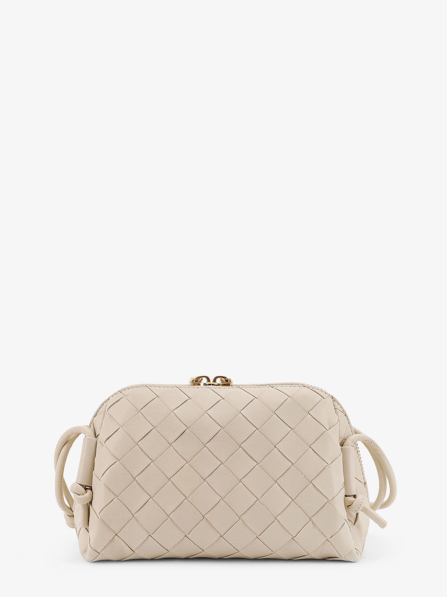 Bottega Veneta Women Concert Pouch Leather Crossbody Bag With Intrecciato Motif