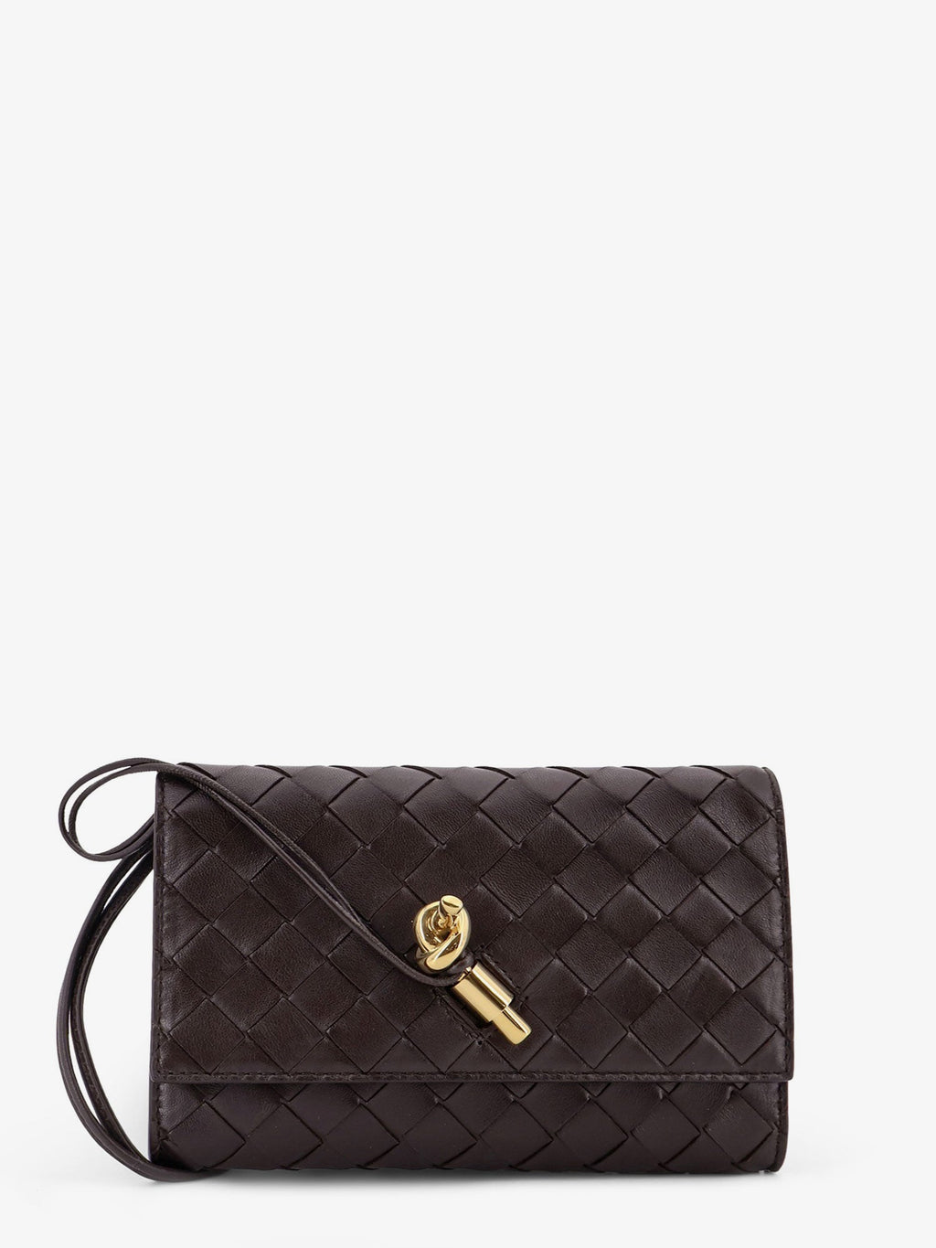 Bottega Veneta Women Andiamo Crossbody Bag With Intrecciato Pattern