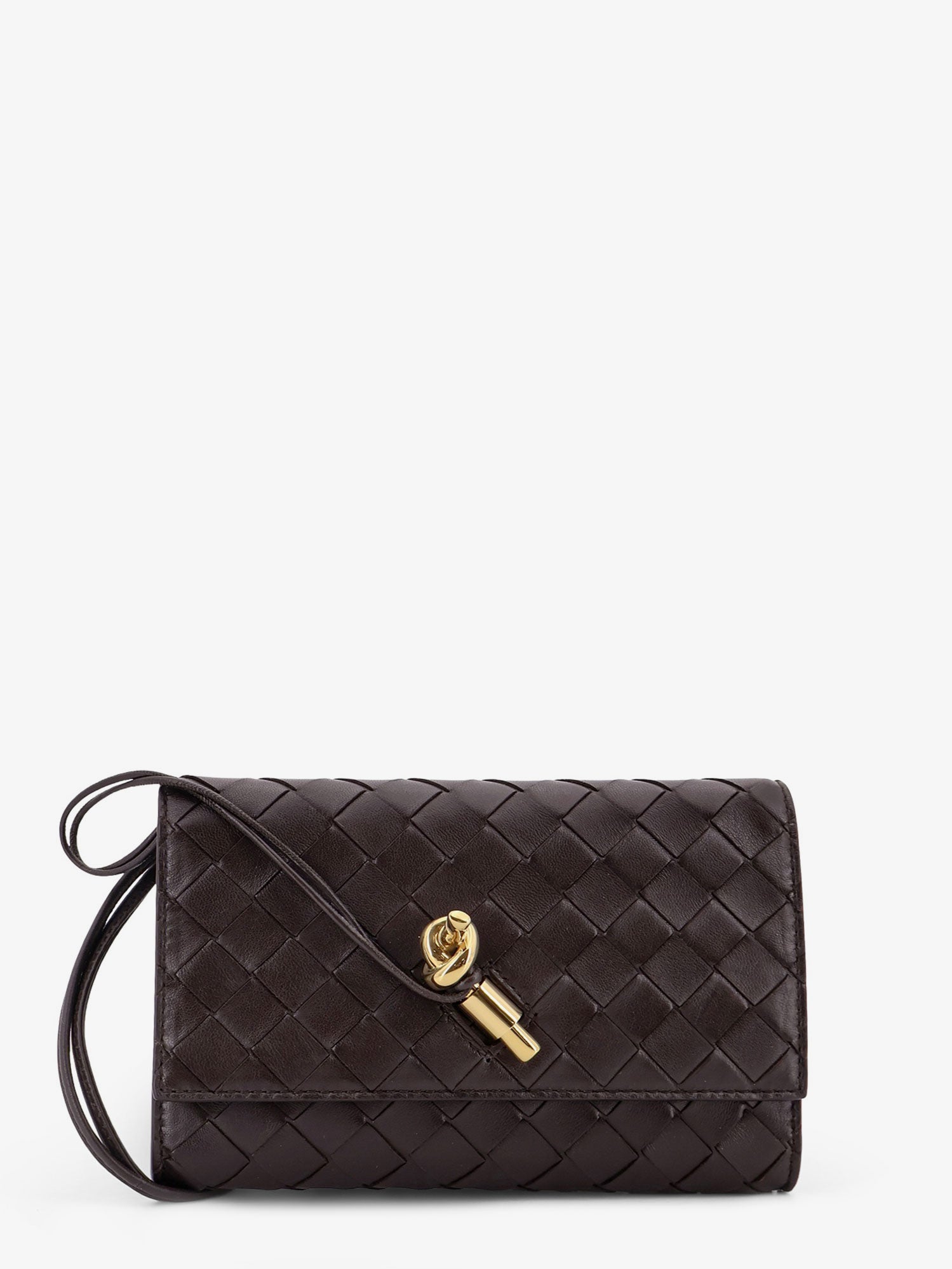 Bottega Veneta Women Andiamo Crossbody Bag With Intrecciato Pattern