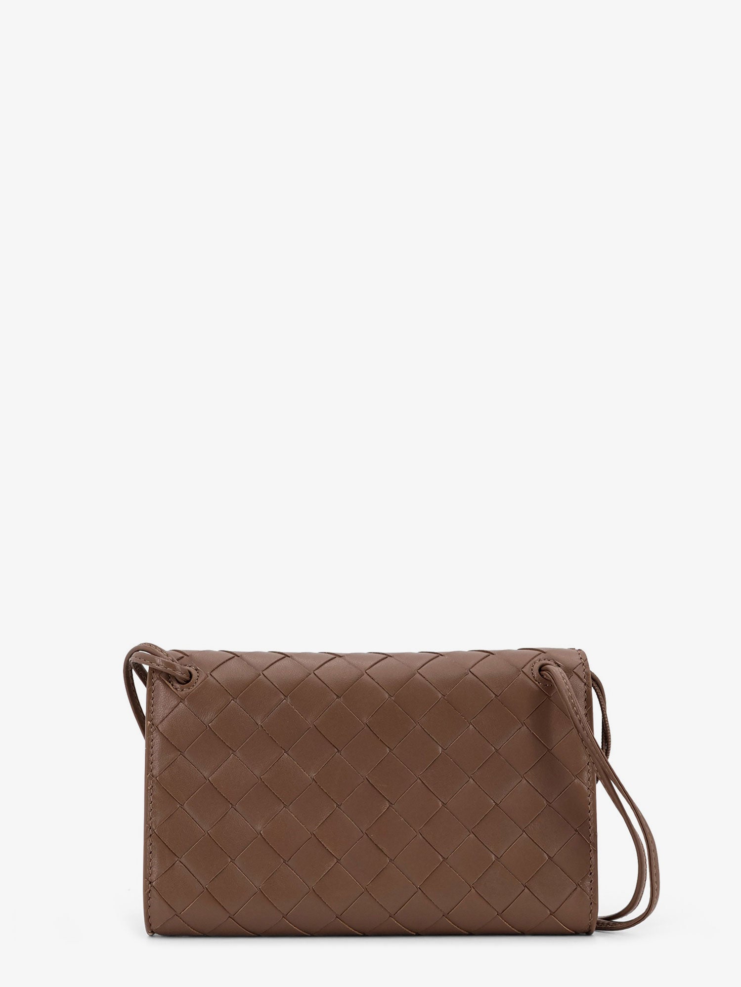 Bottega Veneta Women Andiamo Leather Shoulder Bag With Intrecciato Motif