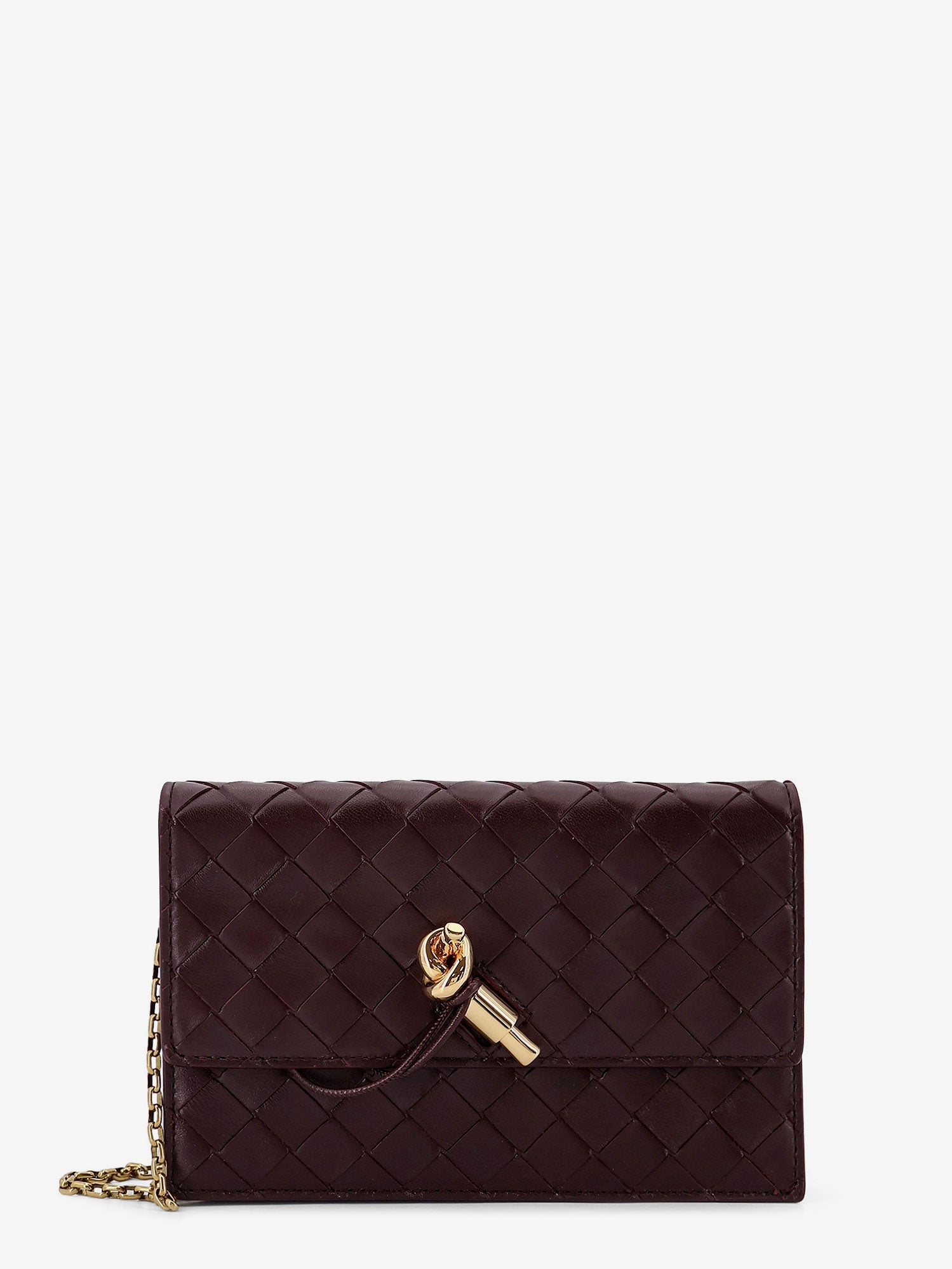 Bottega Veneta Women Leather Crossbody Bag With Intrecciato Motif