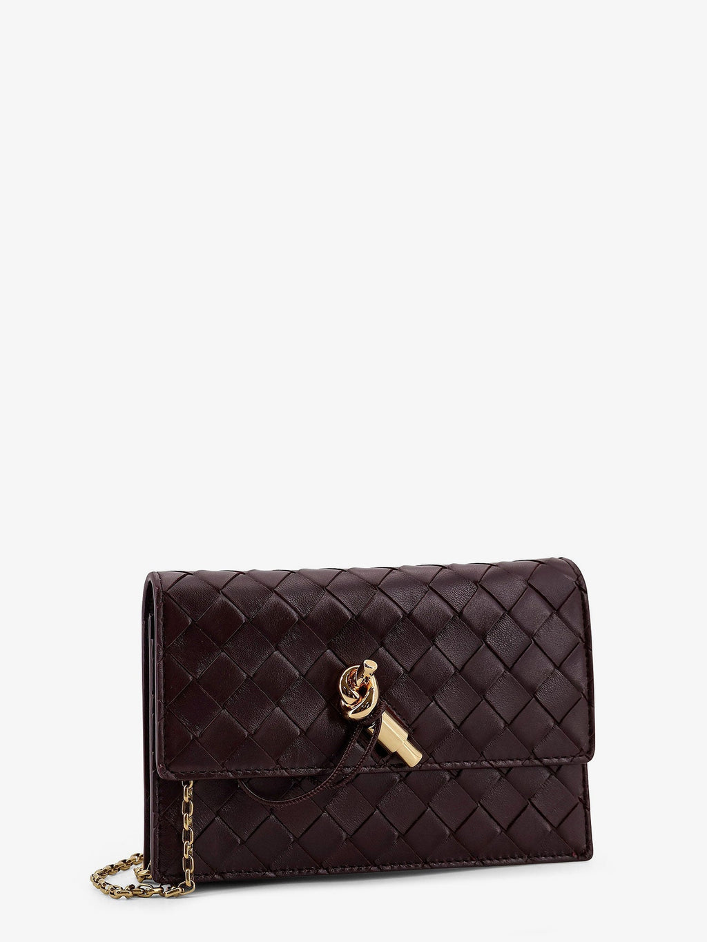 Bottega Veneta Women Leather Crossbody Bag With Intrecciato Motif