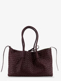 Bottega Veneta Women Pinacoteca Leather Handbag With Intrecciato Motif