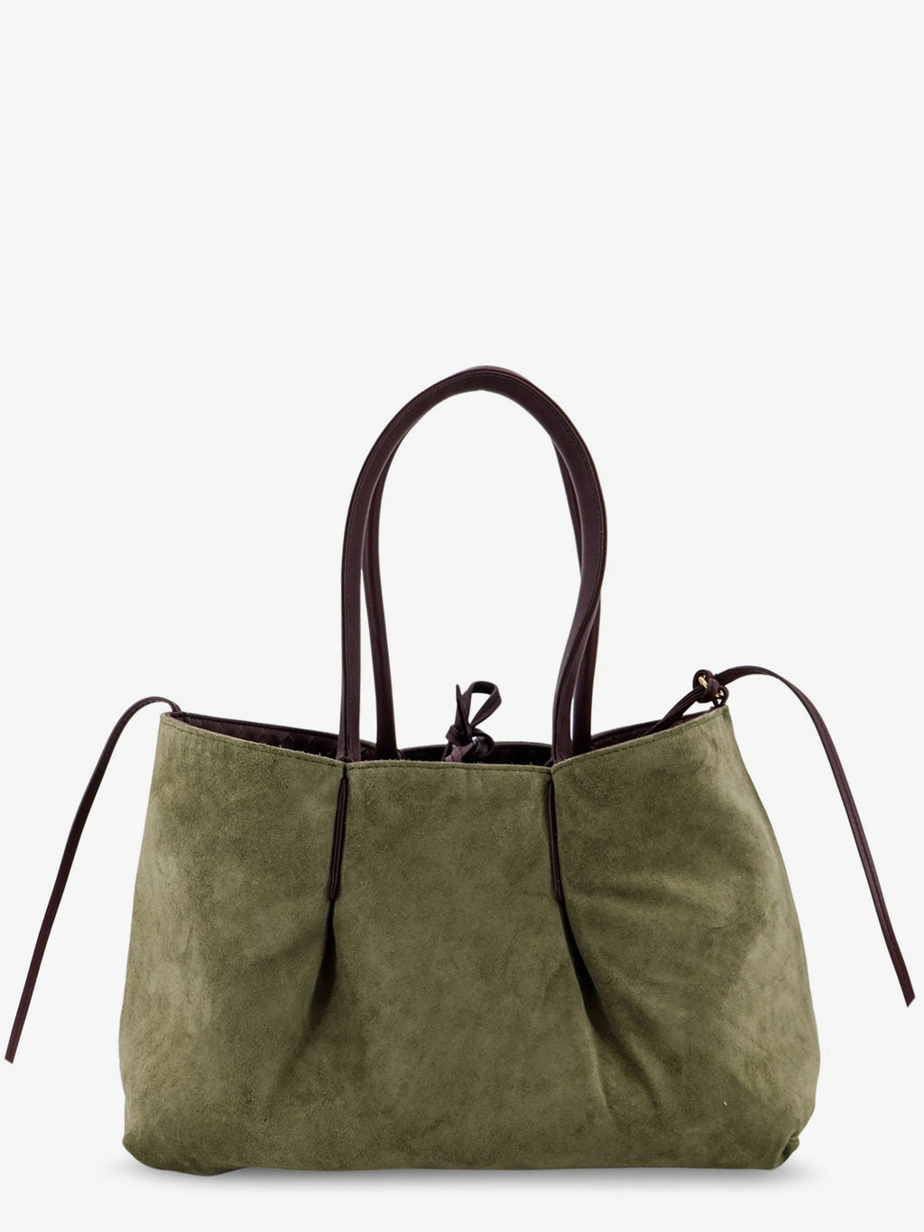 Bottega Veneta Women Pinacoteca Leather Handbag With Intrecciato Motif