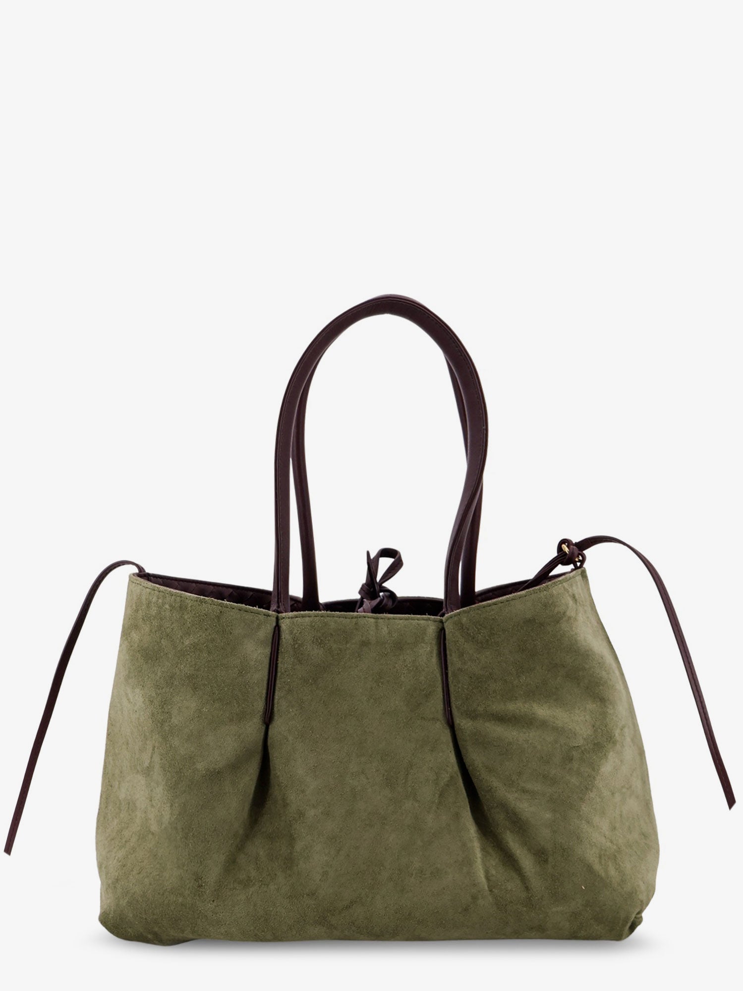 Bottega Veneta Women Pinacoteca Leather Handbag With Intrecciato Motif
