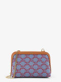 Celine Women Jacquard Fabric Crossbody Bag With All-Over Triomphe Logo