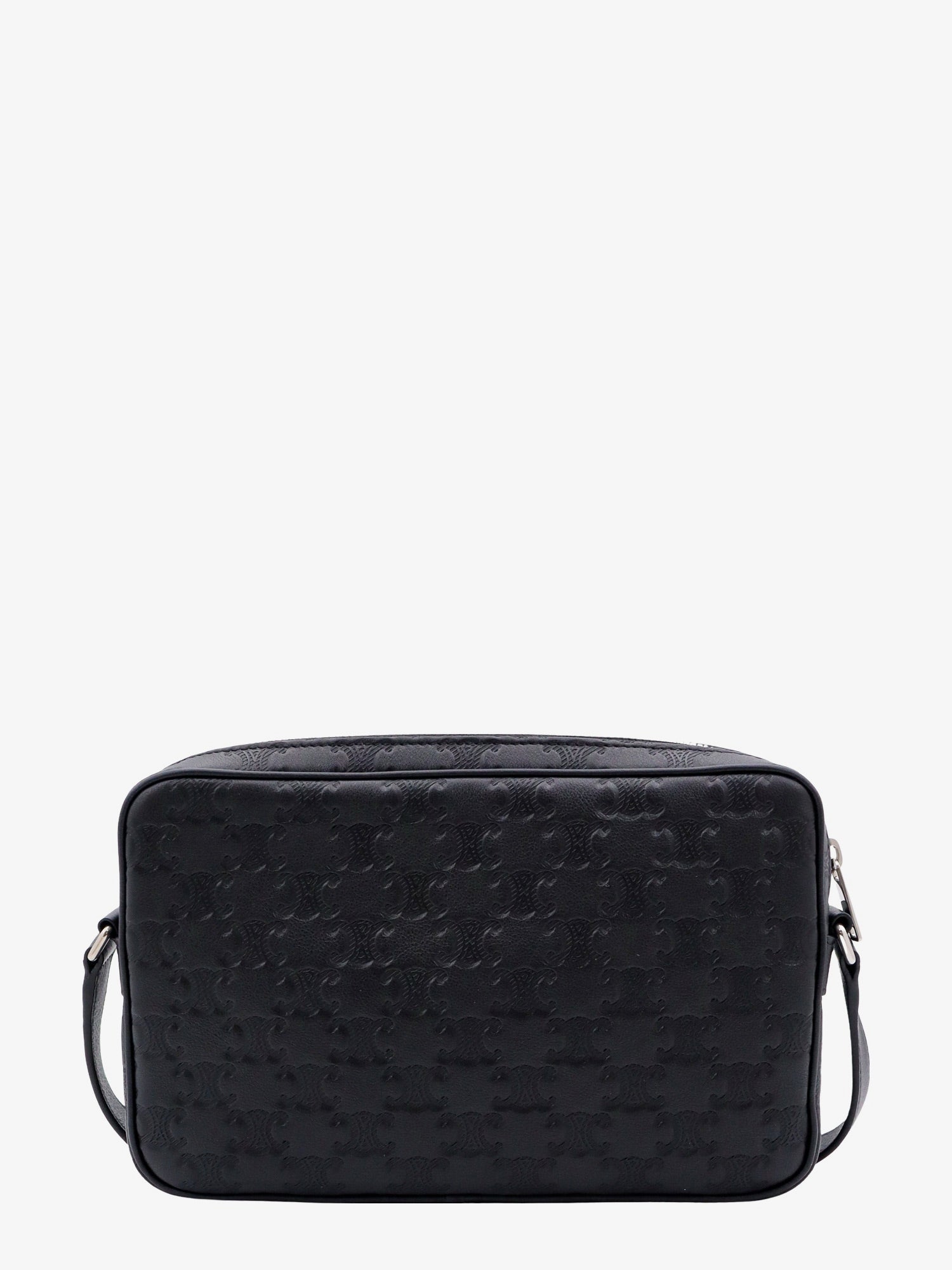 Celine Men Triomphe Logo Leather Messenger Crossbody Bag