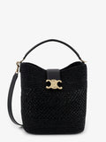 Celine Women Louise Medium Raffia Bucket Bag