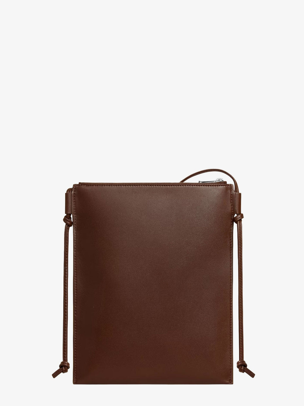 Celine Unisex Sharp Leather Crossbody Bag With Logo On The Front