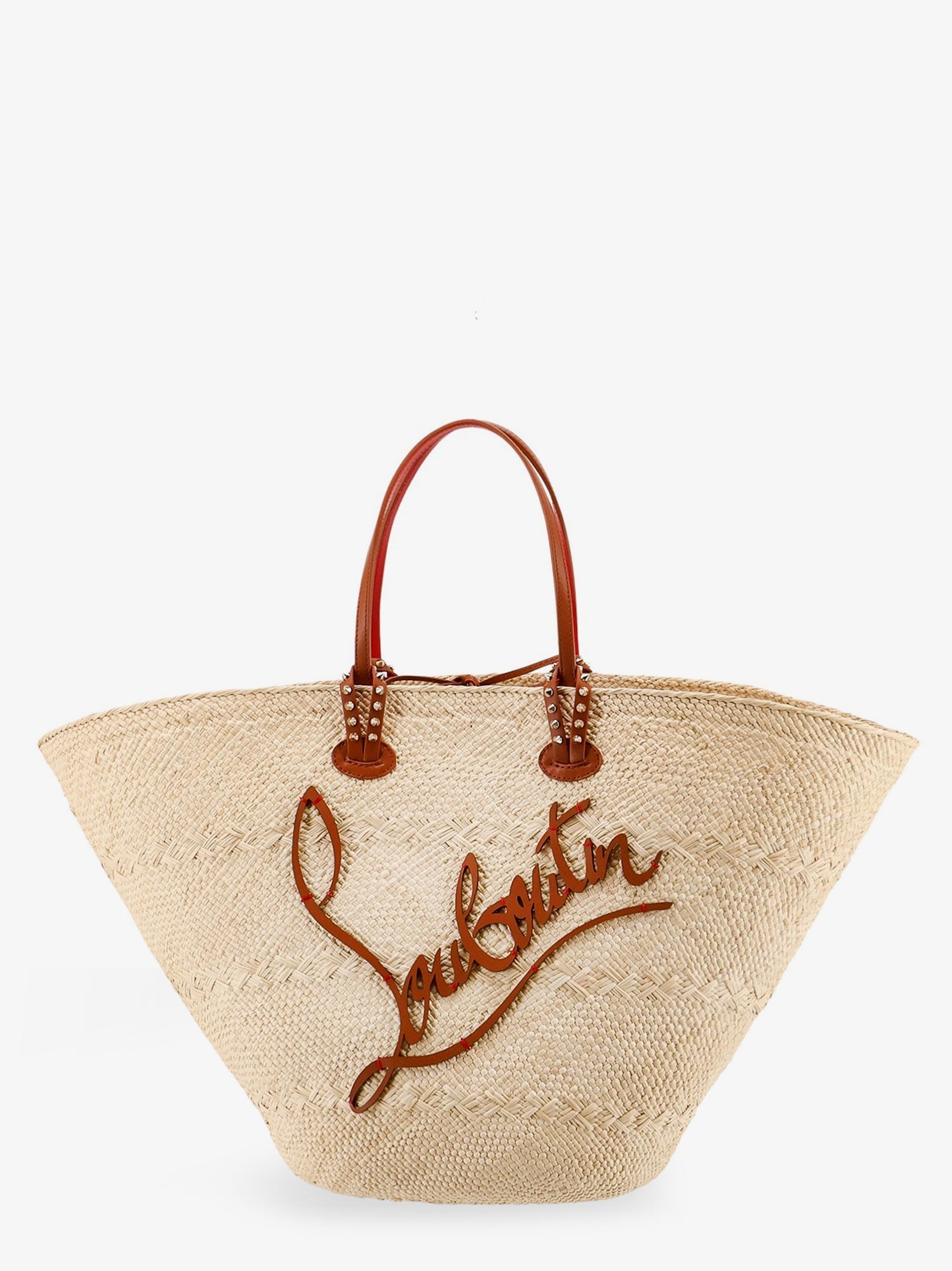 Christian Louboutin Women Cabata Large Raffia Shoulder Bag