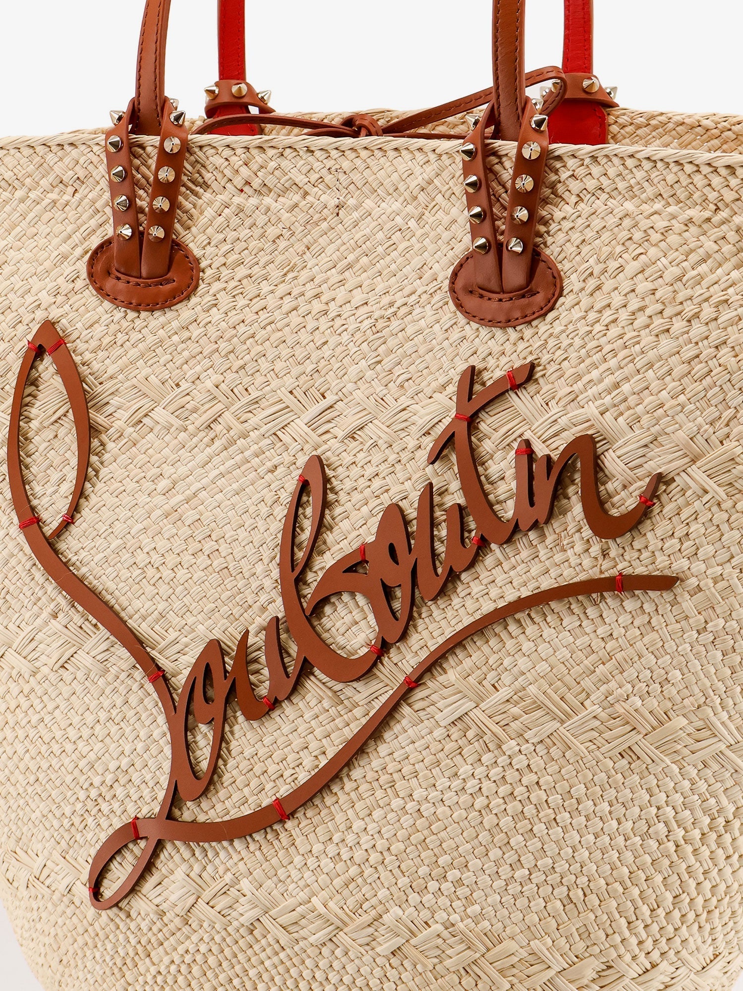 Christian Louboutin Women Cabata Large Raffia Shoulder Bag