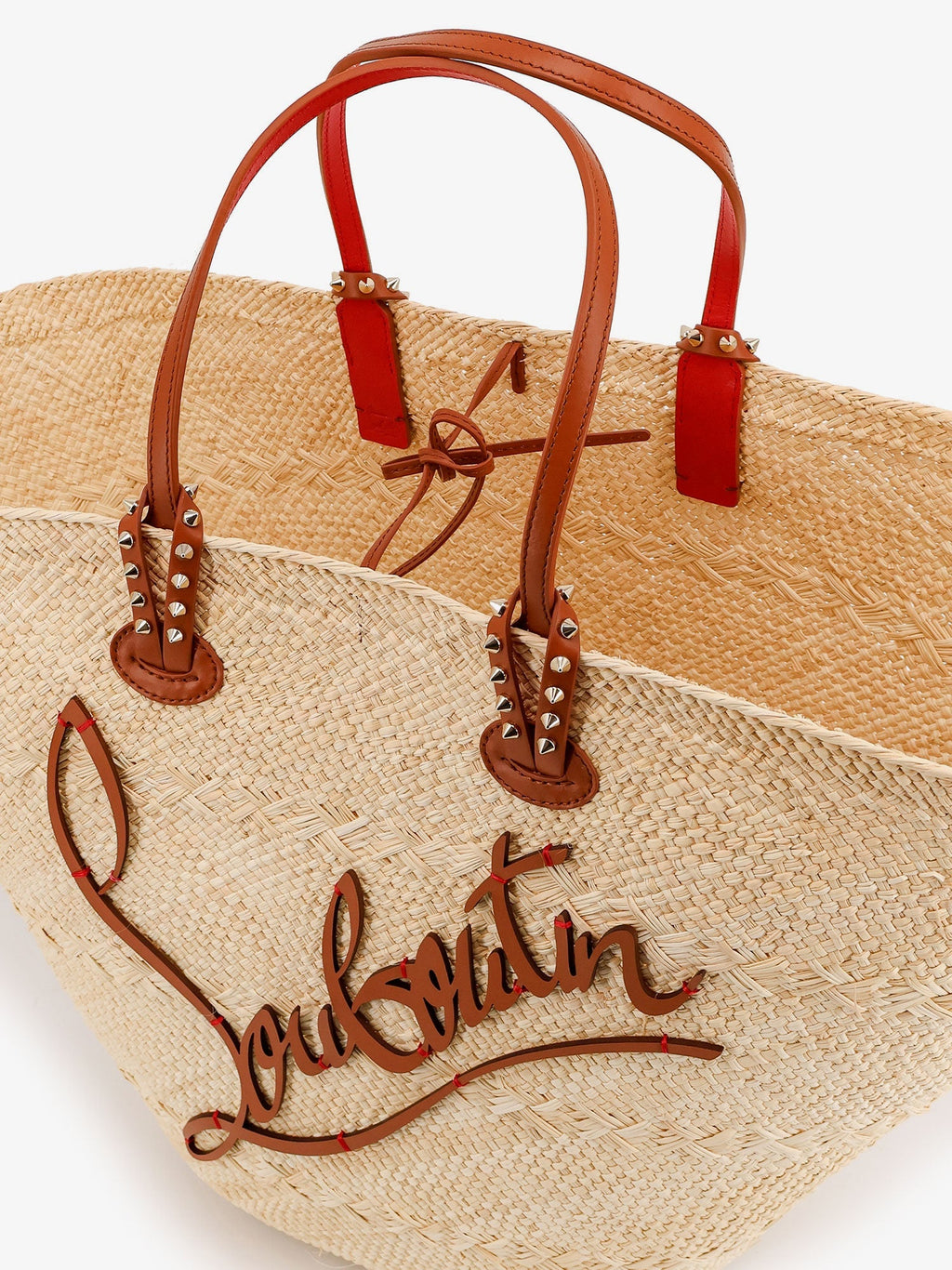 Christian Louboutin Women Cabata Large Raffia Shoulder Bag