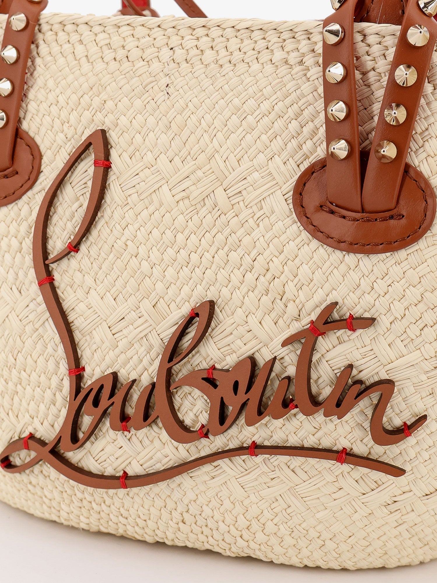 Christian Louboutin Women Cabata Raffia Handbag
