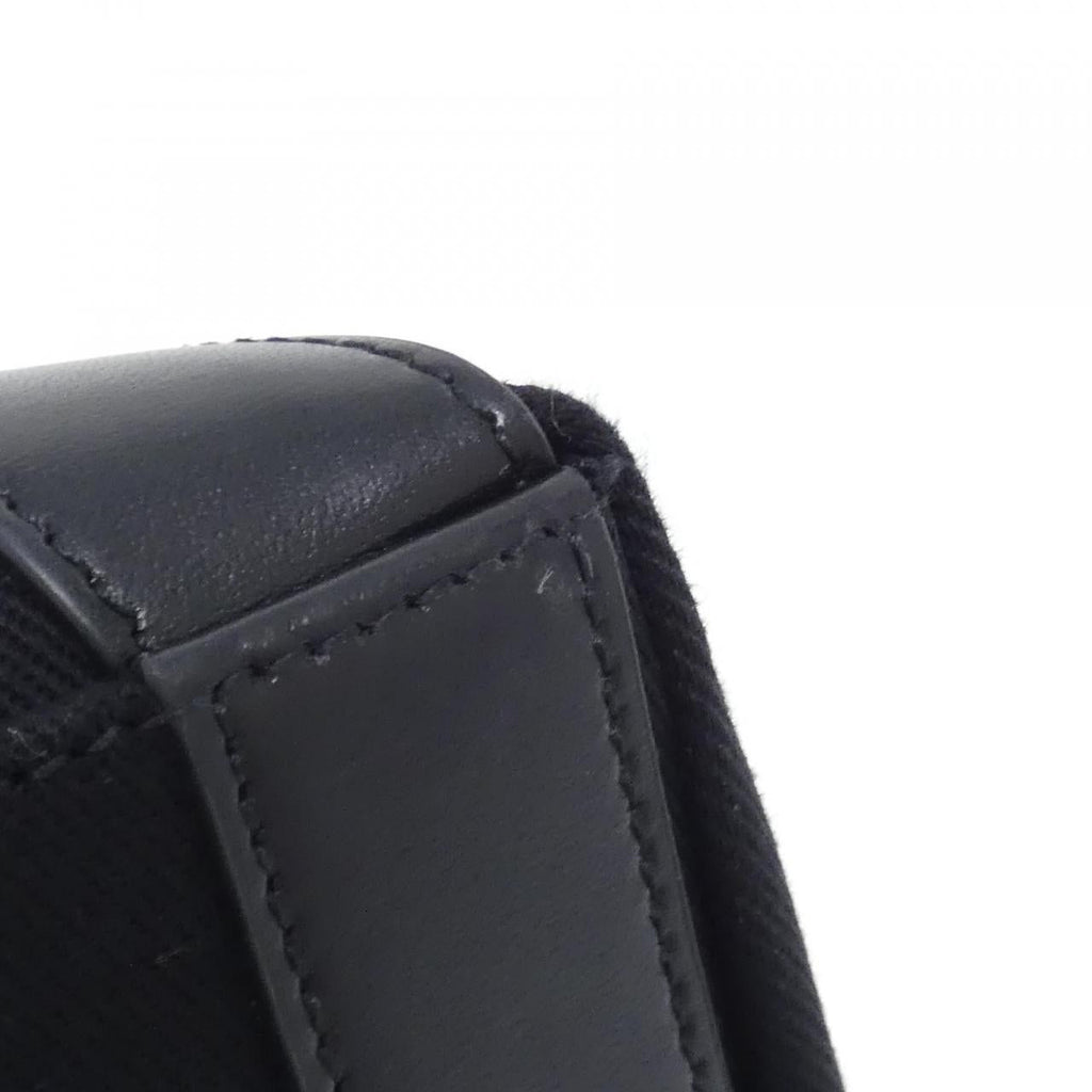 Saint Laurent Rive Gauche Bowling Tote Canvas Leather Tote Bag