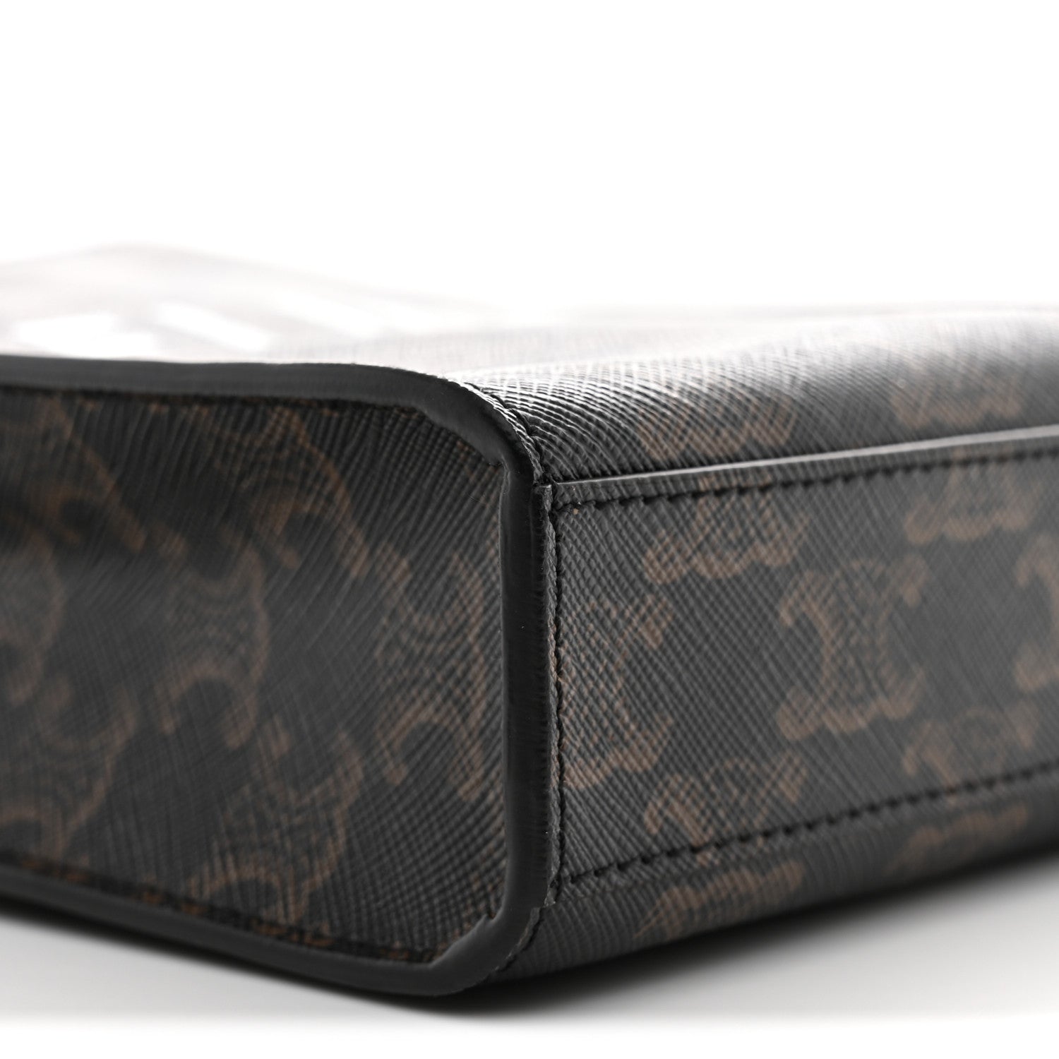 Triomphe Canvas Calfskin Mini Vertical Cabas Tan