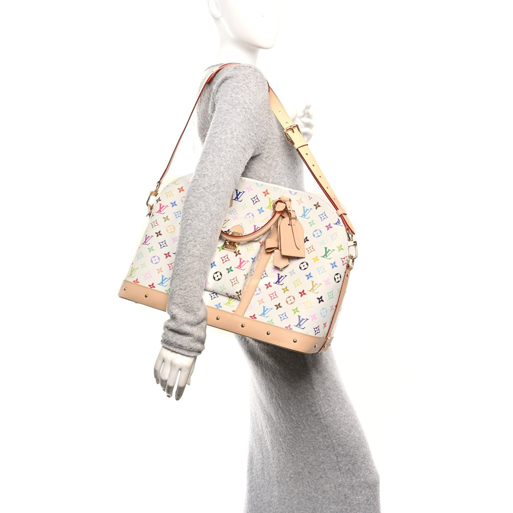 LV x TM Monogram Multicolor Alma Travel White