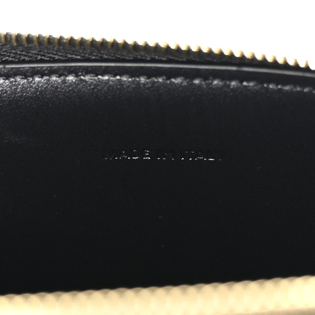 Smooth Calfskin Cuir Triomphe Clutch on Chain Black