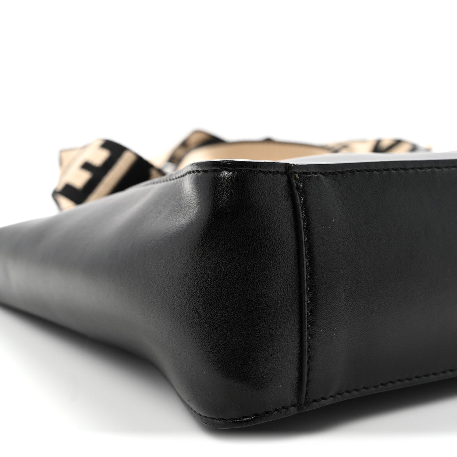 Eco Alter Nappa Perforated Logo Mini Crossbody Black