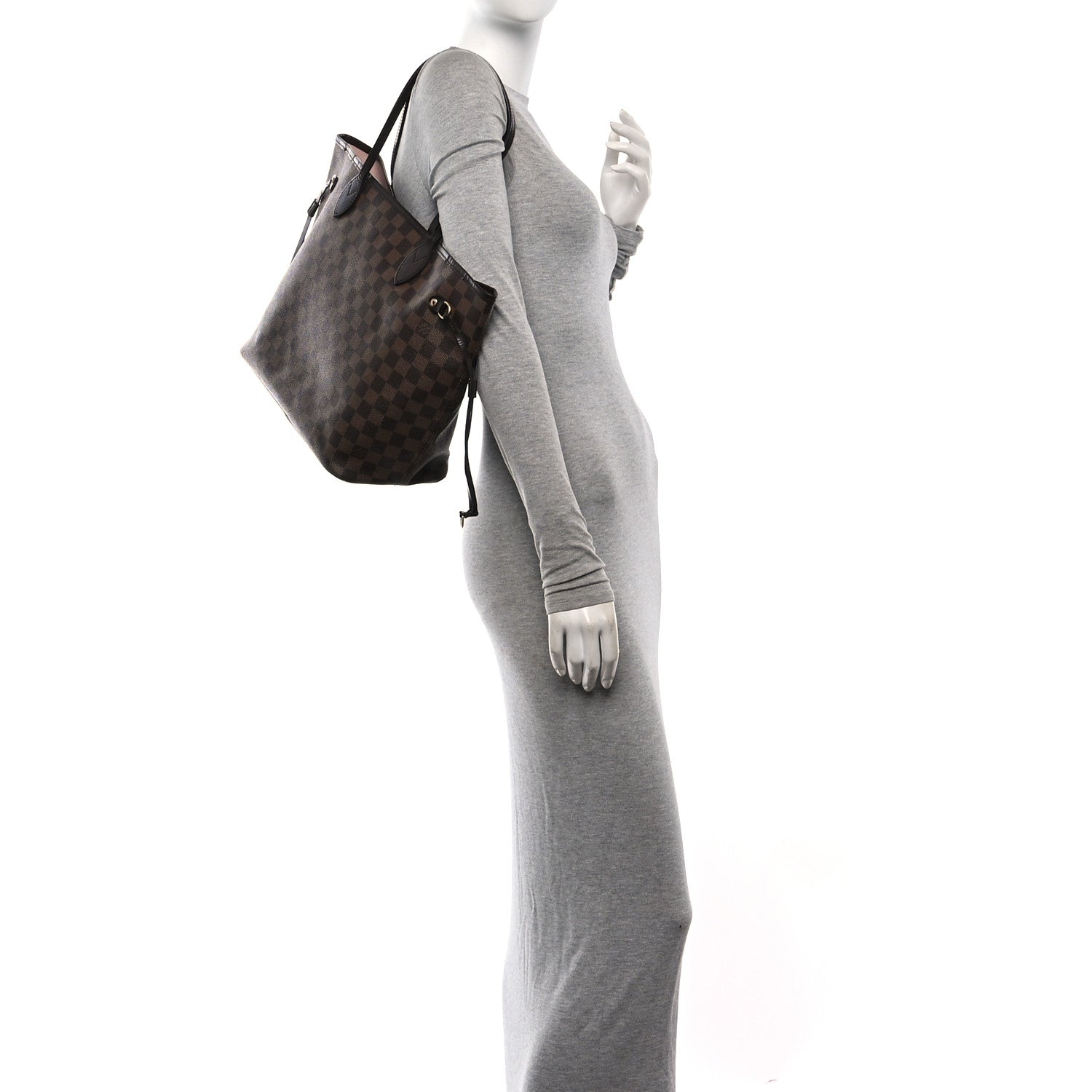 Damier Ebene Neo Neverfull MM Rose Ballerine Rose Ballerine