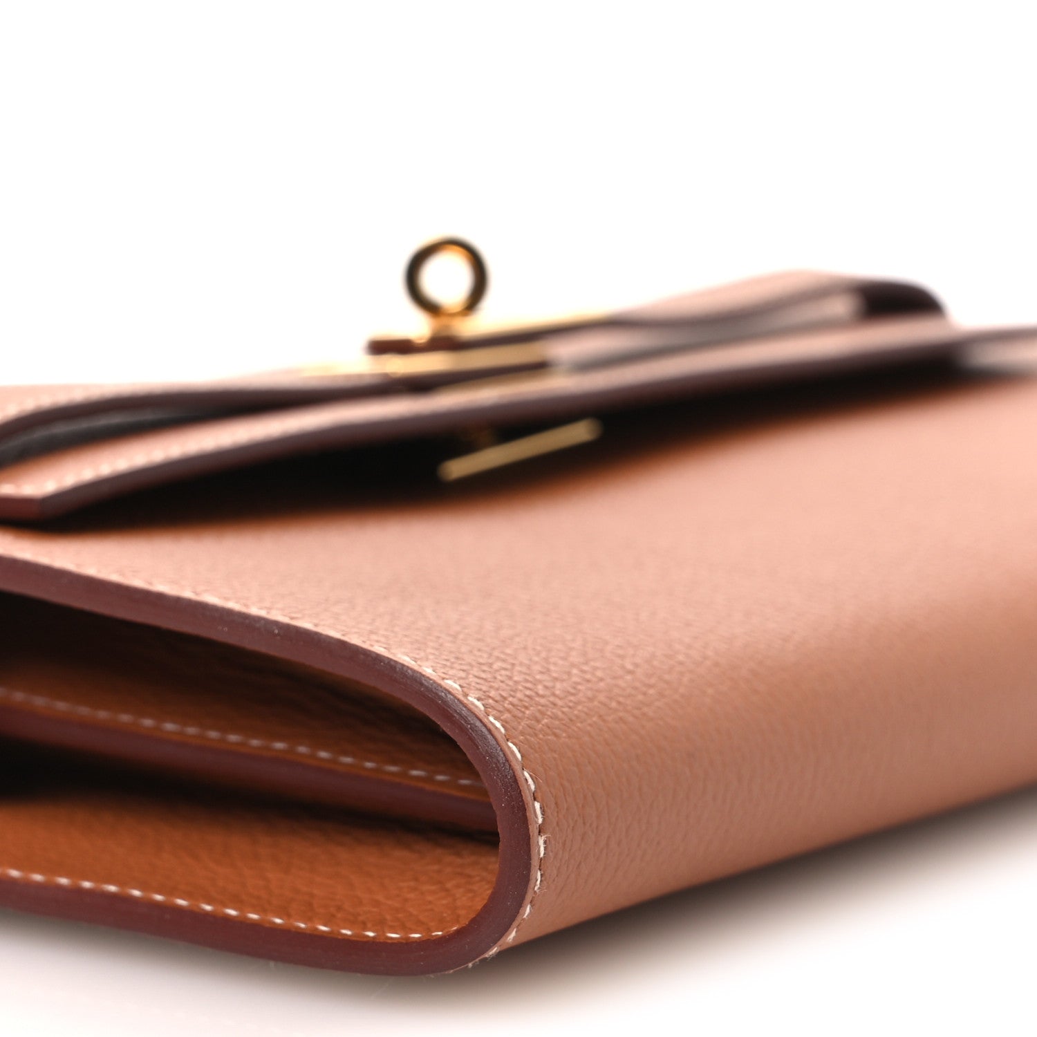 Evercolor Kelly Wallet To Go Gold