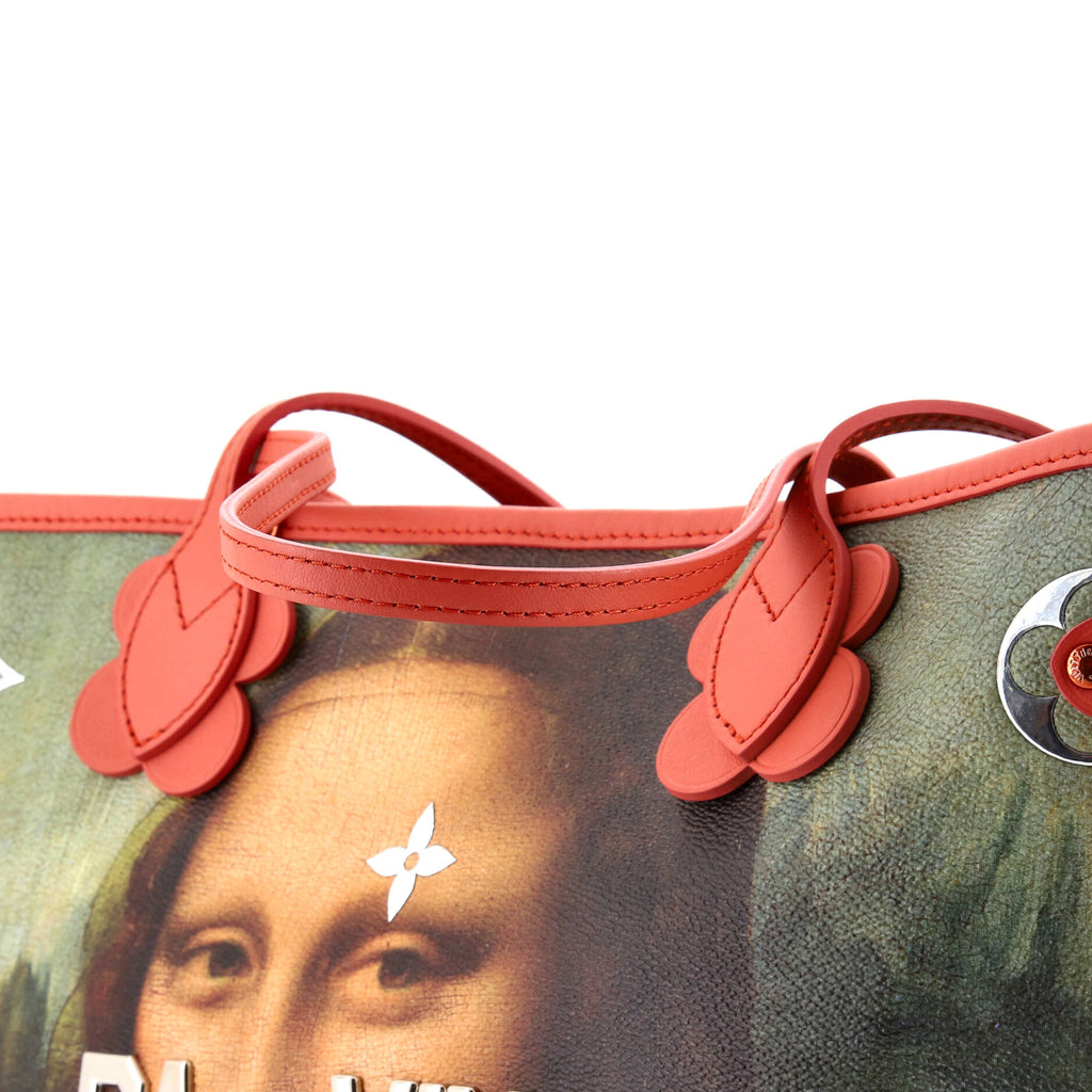 Louis Vuitton Neverfull NM Tote Limited Edition Jeff Koons Da Vinci Print Canvas MM