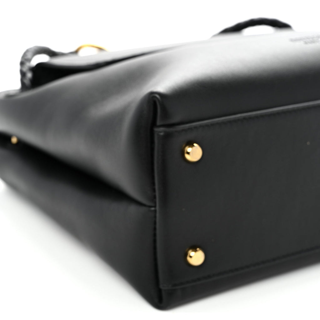 Silky Calfskin Small Ciao Ciao Black
