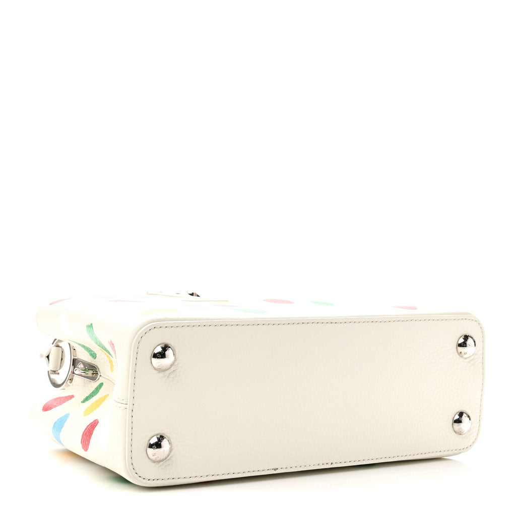 LV X YK Taurillon Capucines BB White