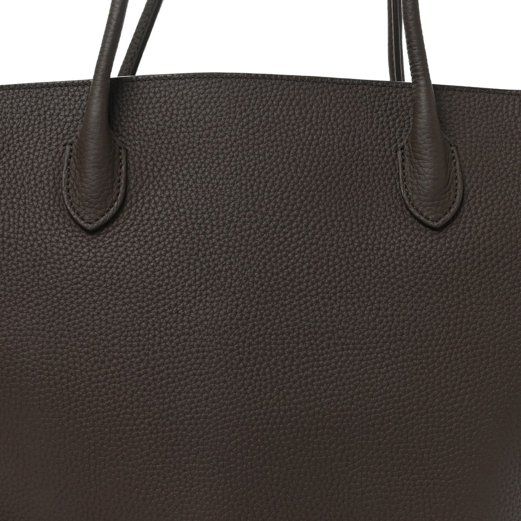 Matte Grained Calfskin Marlo 17 Deep Brown