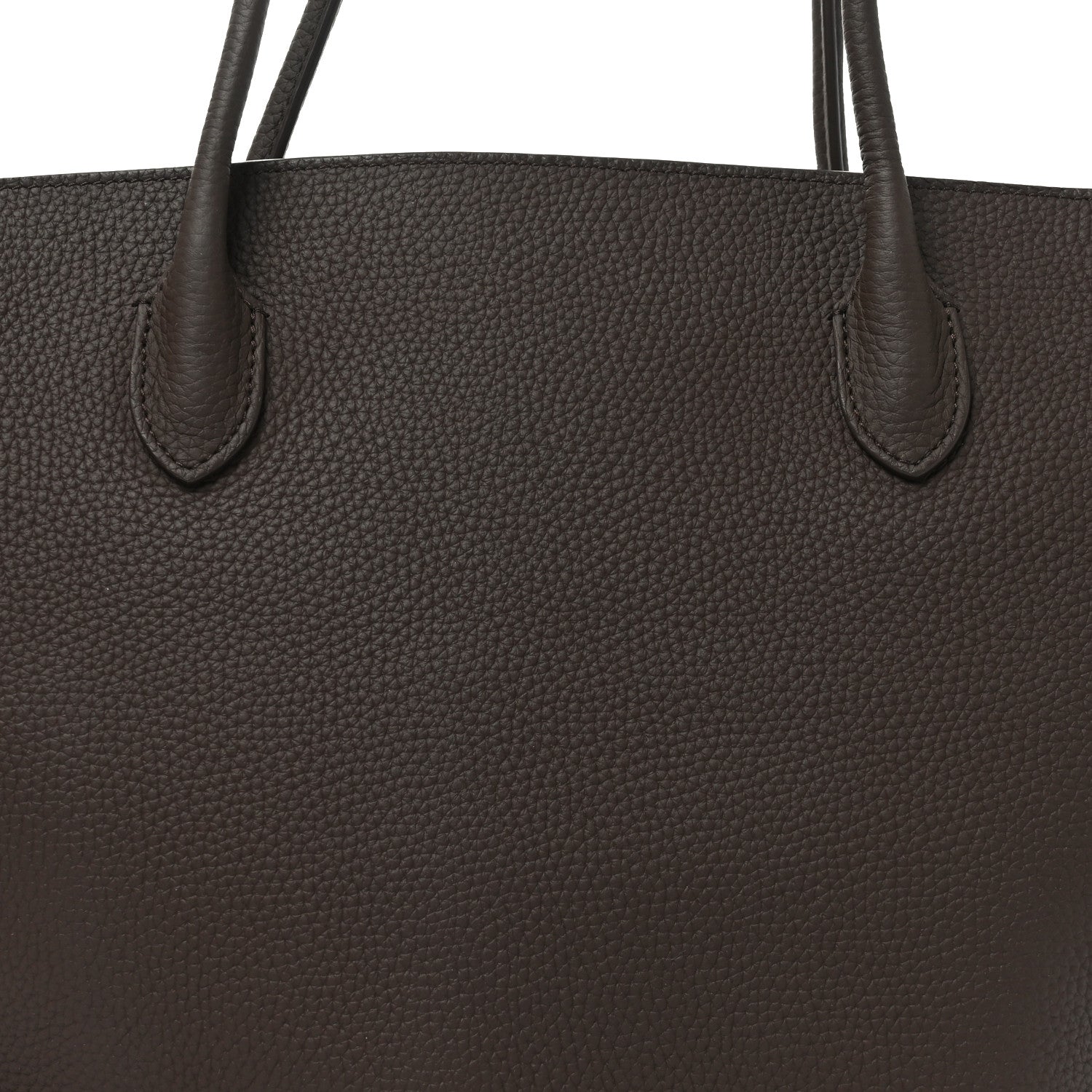 Matte Grained Calfskin Marlo 17 Deep Brown