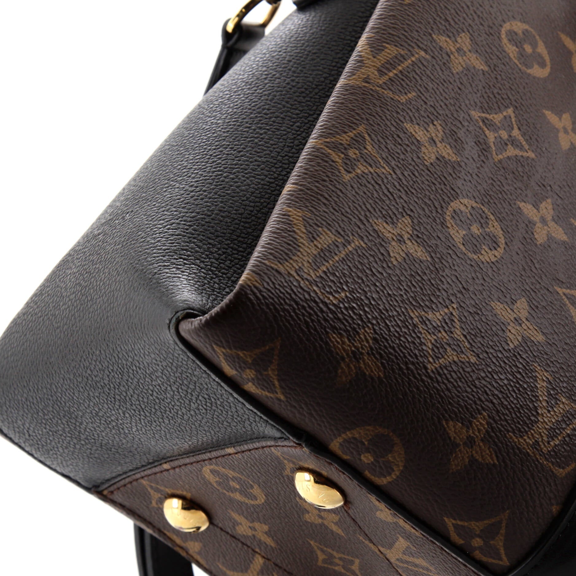 Louis Vuitton Soufflot Tote Monogram Canvas with Leather MM