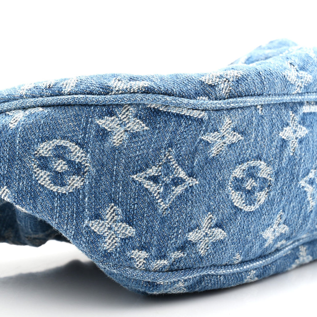 Monogram Denim Pochette Valley Blue